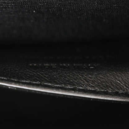 Saint Laurent Grain De Poudre Textured Mixed Matelasse Medium Triquilt Monogram Satchel Dark Latte 7 of 11