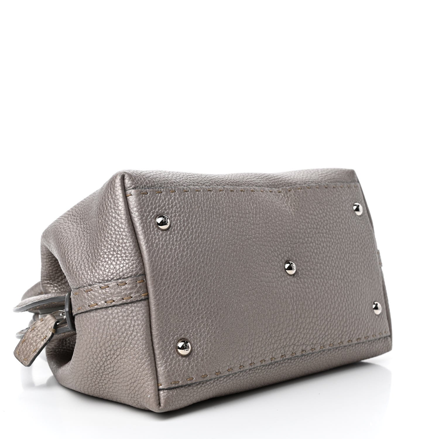 Fendi Cuoio Romano Selleria Adele 1328 Bag Peltro 3 of 4