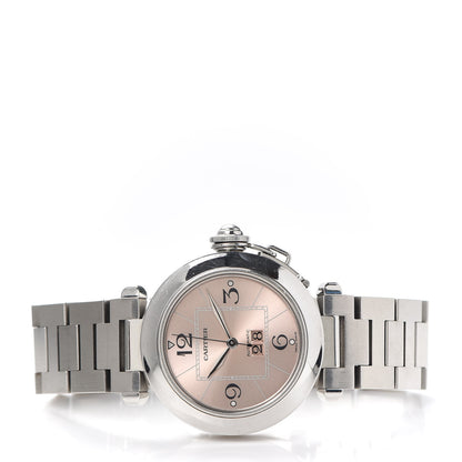Cartier Stainless Steel 35mm Pasha C Big Date Automatic Watch Pink 2 of 5