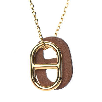 Hermes Swift O'Maillon Pendant Necklace Gold 4 of 5