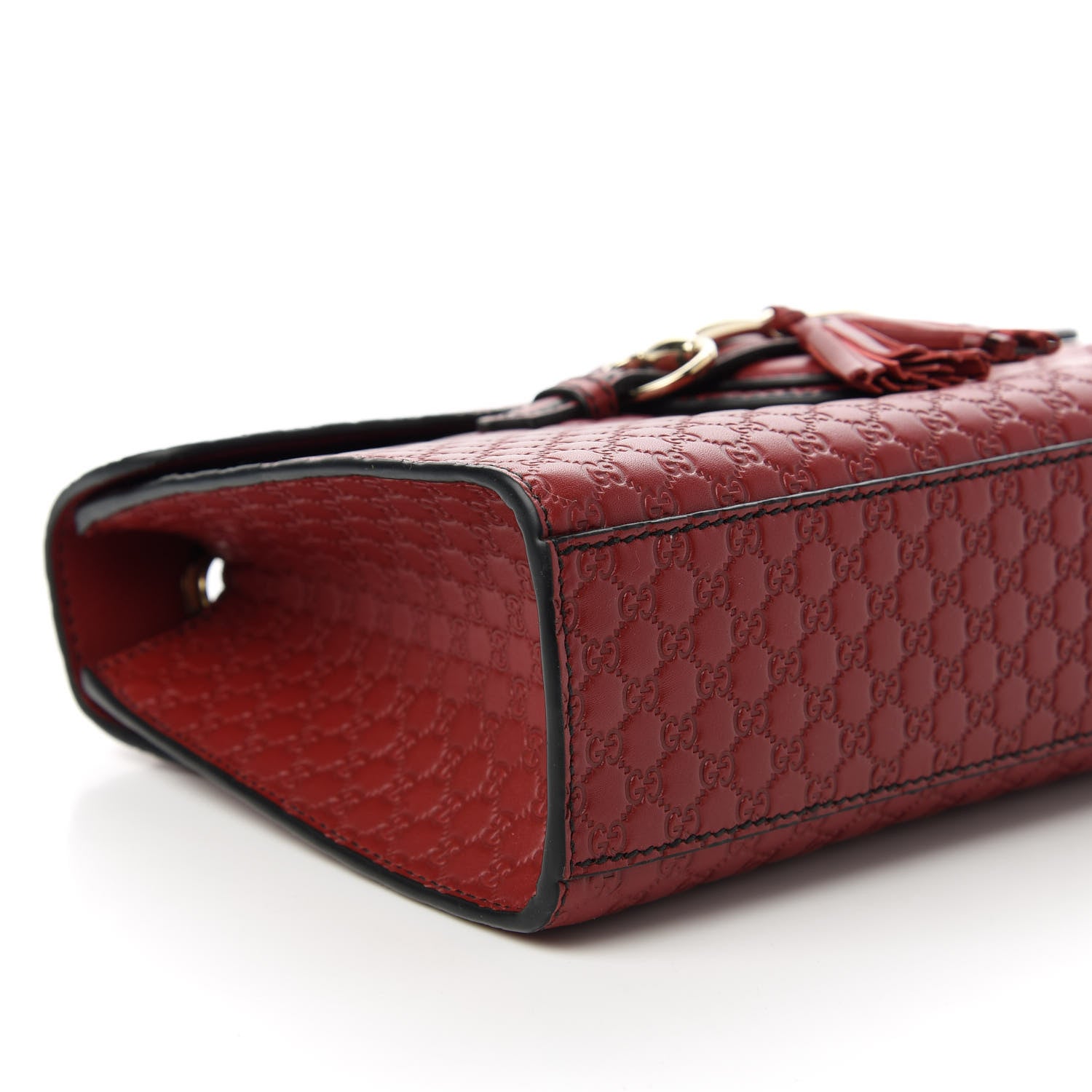 Gucci Microguccissima Medium Emily Chain Shoulder Bag Red 6 of 10