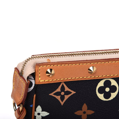 Louis Vuitton Monogram Multicolor Pochette Accessories Black 12 of 15