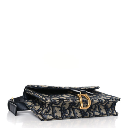 Christian Dior CHRISTIAN DIOR Oblique Saddle Belt Bag Blue 4 of 10