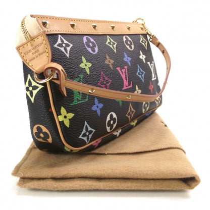 Louis Vuitton Monogram Multicolor Pochette Accessories Black 3 of 8