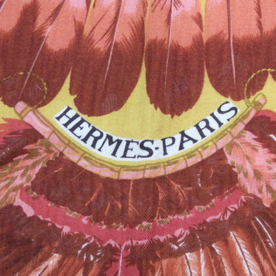 Hermes Cashmere Silk Brazil Shawl GM 140 6 of 8