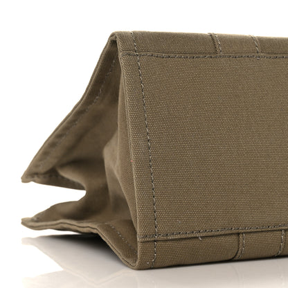 Marc Jacobs Cotton Canvas Medium The Traveler Tote Bag Slate Green 7 of 8