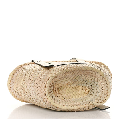 Loewe Raffia Small Basket Tote Bag Natural White 4 of 10