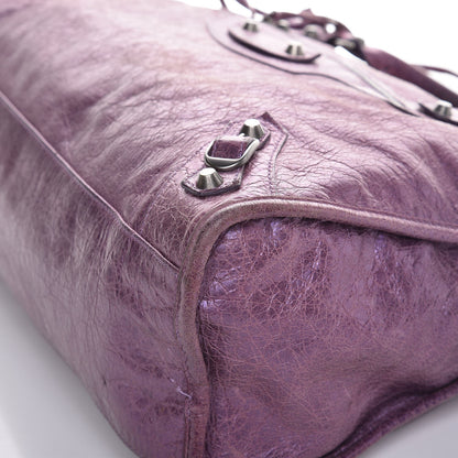 Balenciaga Agneau Classic Hardware City Metallic Purple 12 of 13