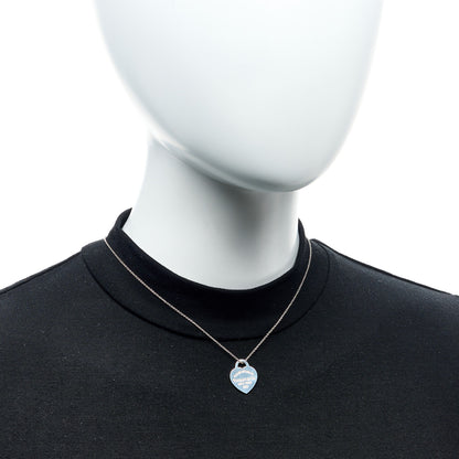 Tiffany Sterling Silver Small Return to Tiffany Heart Pendant Necklace 7 of 7