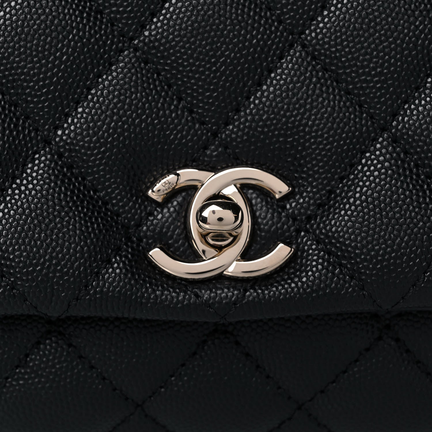 Chanel Caviar Quilted Extra Mini Coco Handle Flap Black 9 of 12