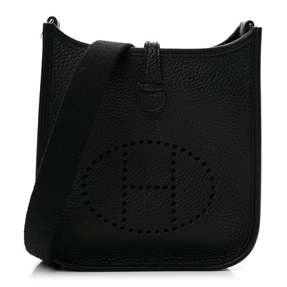 Hermes Taurillon Clemence Evelyne TPM Black 1 of 11