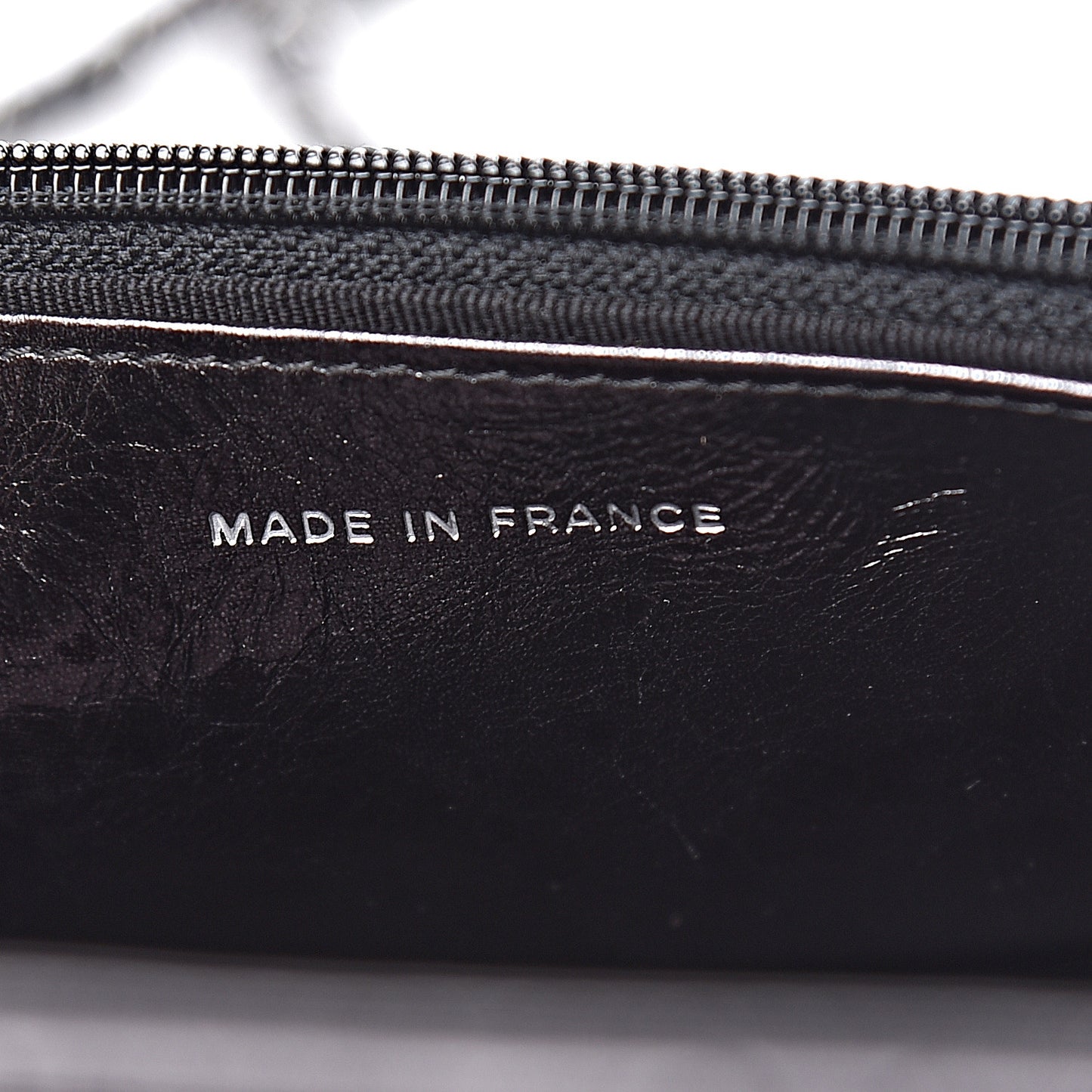 Metallic Calfskin Reissue Wallet On Chain WOC Black
