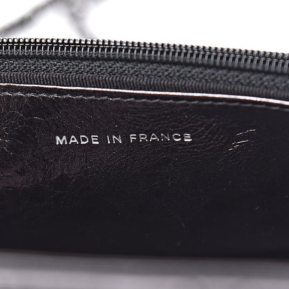 Chanel Metallic Calfskin Reissue Wallet On Chain WOC Black 7 of 12