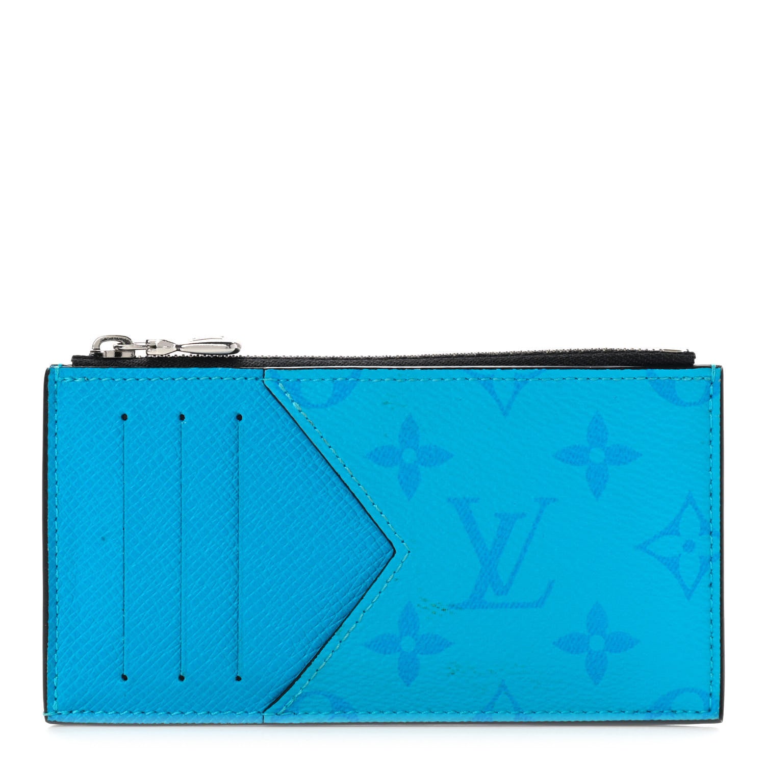 Louis Vuitton Taigarama Coin Card Holder Blue Lagoon 1 of 6