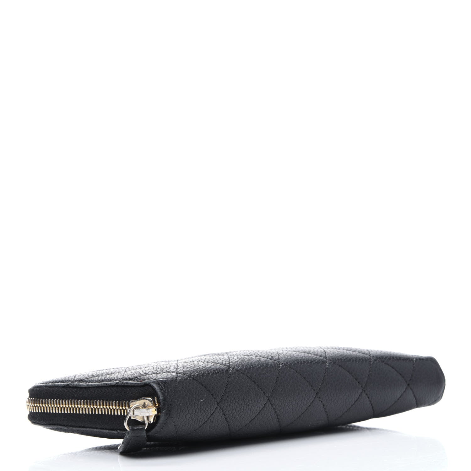Chanel Caviar Quilted Large Gusset Zip Around Wallet Black 4 of 24