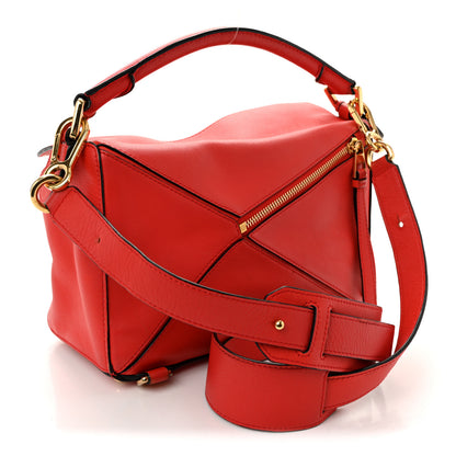 Loewe Calfskin Small Puzzle Bag Scarlet 3 of 12
