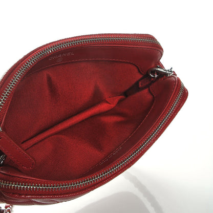Chanel Caviar Quilted Small Clutch With Chain Red 5 of 9