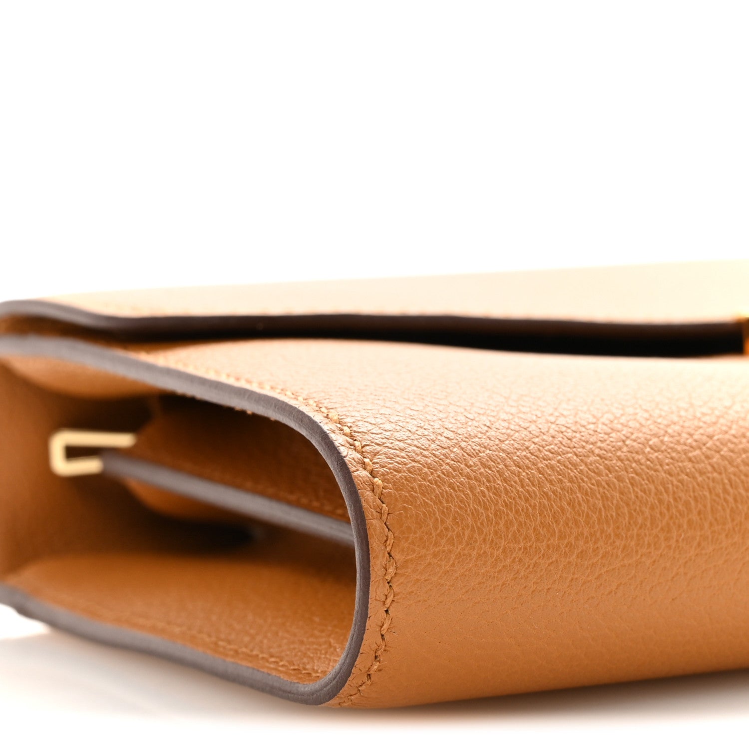 Hermes Evercolor Constance Wallet To Go Caramel 7 of 9