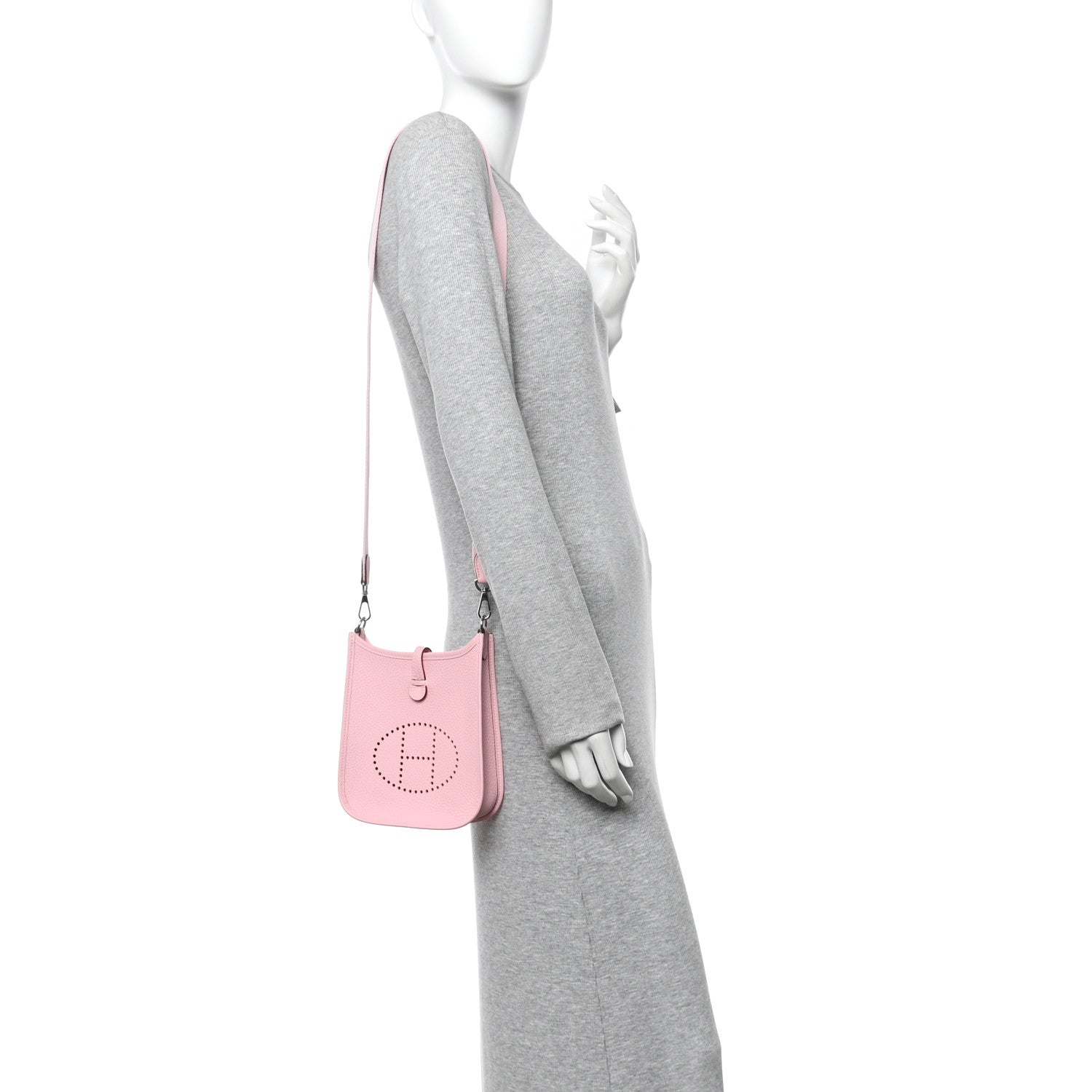 Hermes Taurillon Clemence Evelyne TPM Rose Sakura 2 of 11