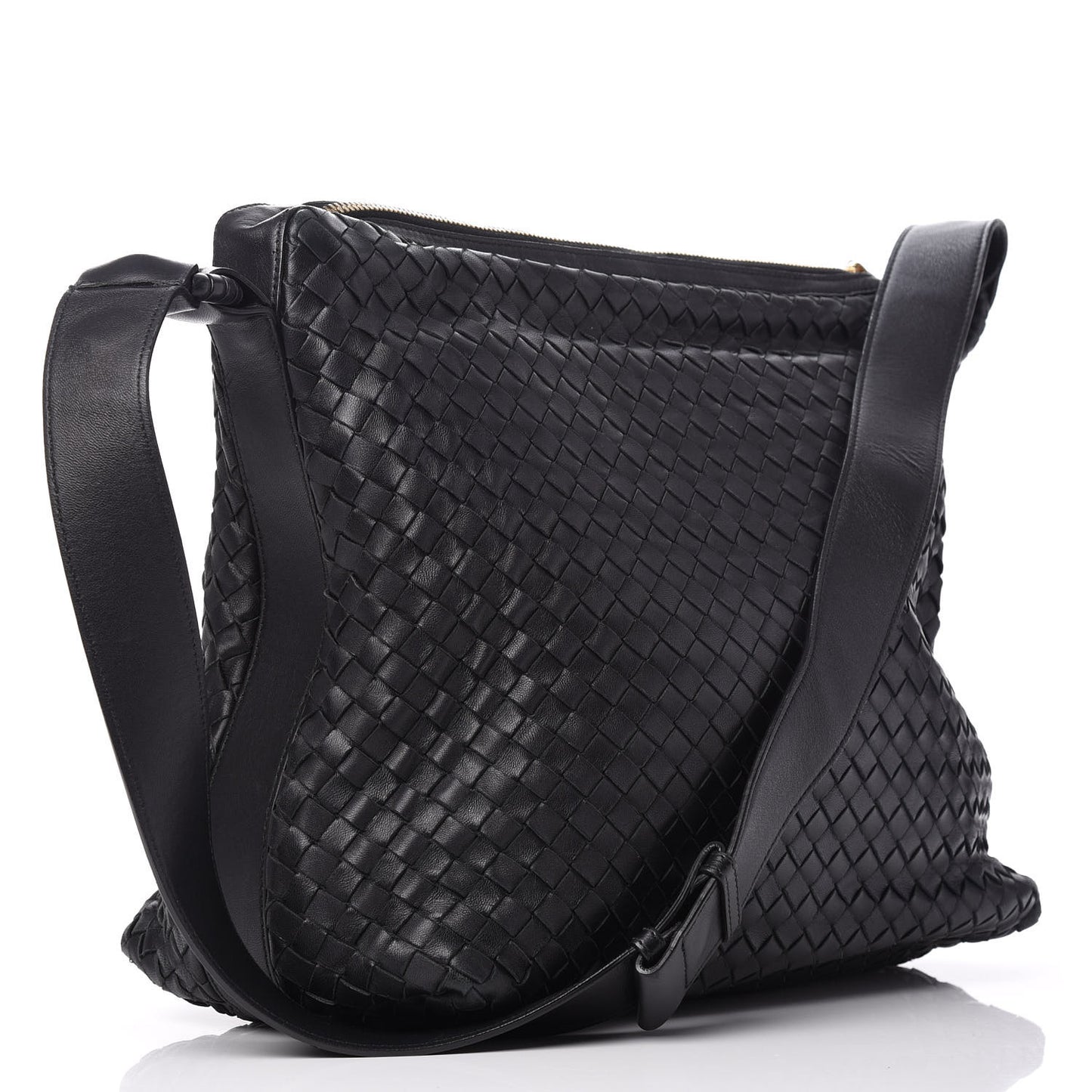 Nappa Intrecciato Hobo Black