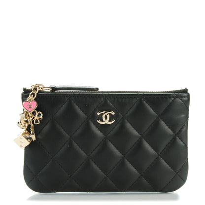 Chanel Lambskin Quilted Casino Coin Purse Black 1 of 7