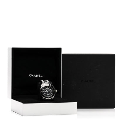 Chanel Stainless Steel Ceramic 38mm J12 Automatic Watch Black 5 of 5