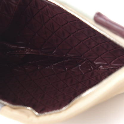 Chanel Lambskin Patchwork Medium Cosmetic Case Multicolor Burgundy 5 of 11