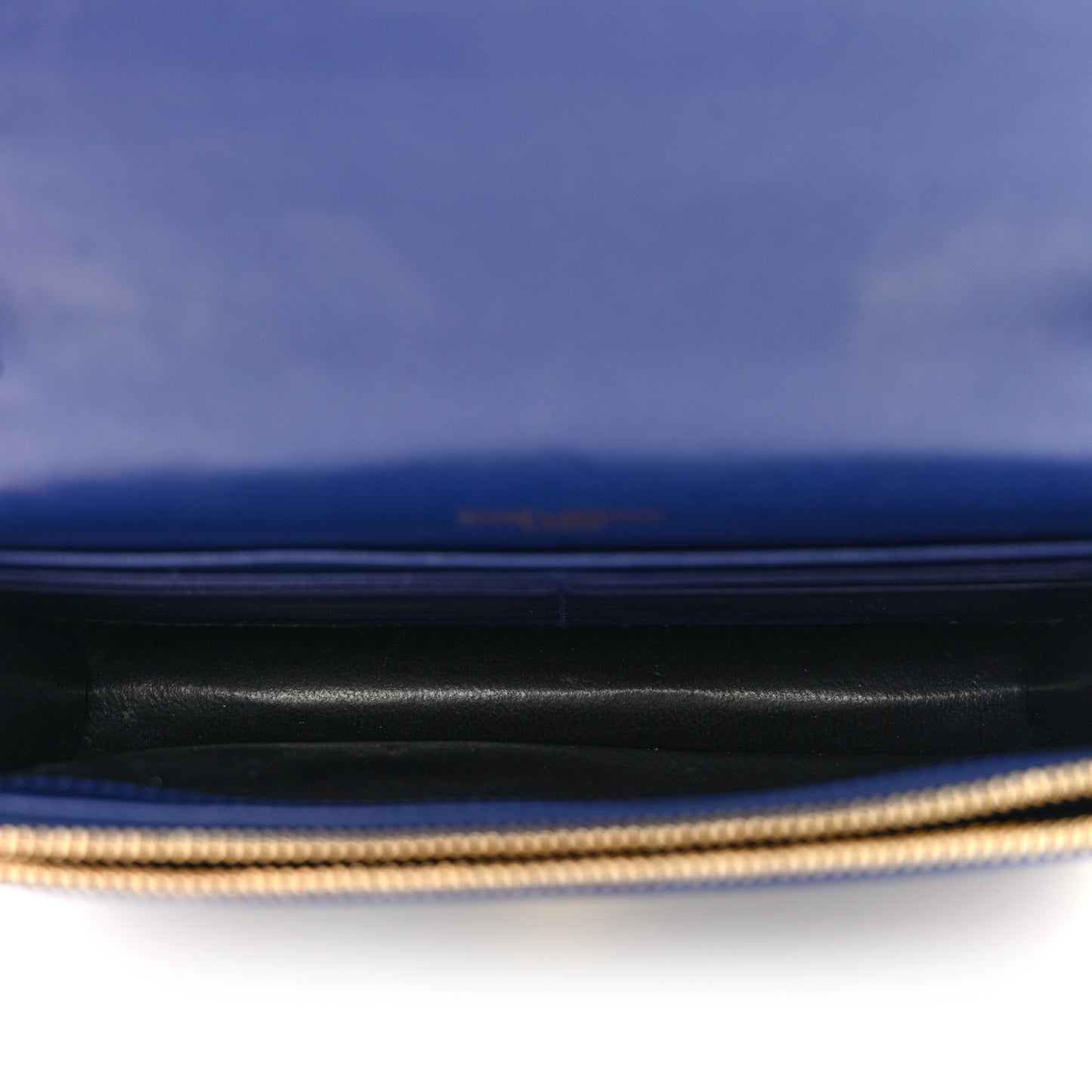 Calfskin Crocodile Embossed Kate Monogram Tassel Chain Wallet Royal Blue