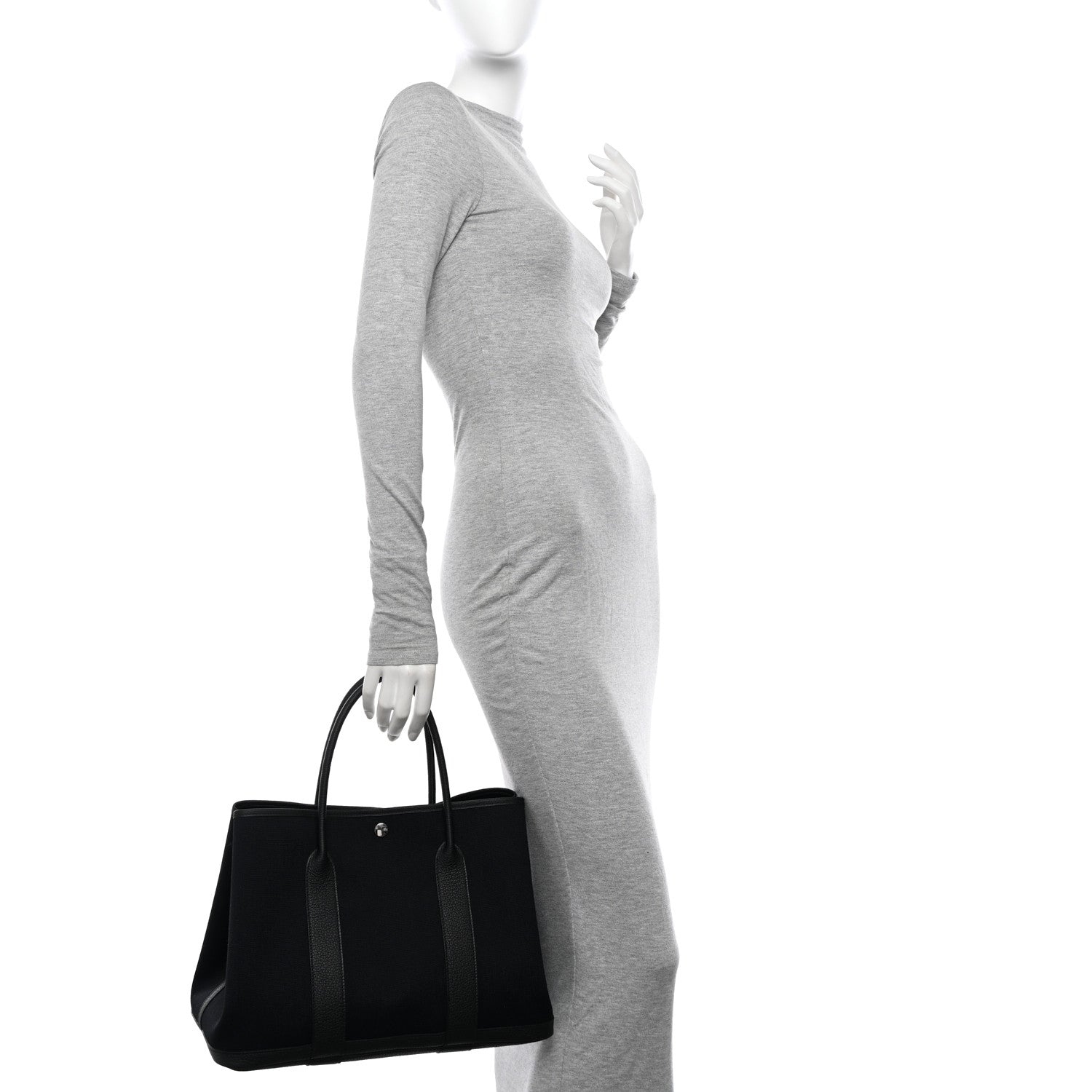 Hermes Toile Negonda Garden Party Tote 36 MM Black 2 of 12