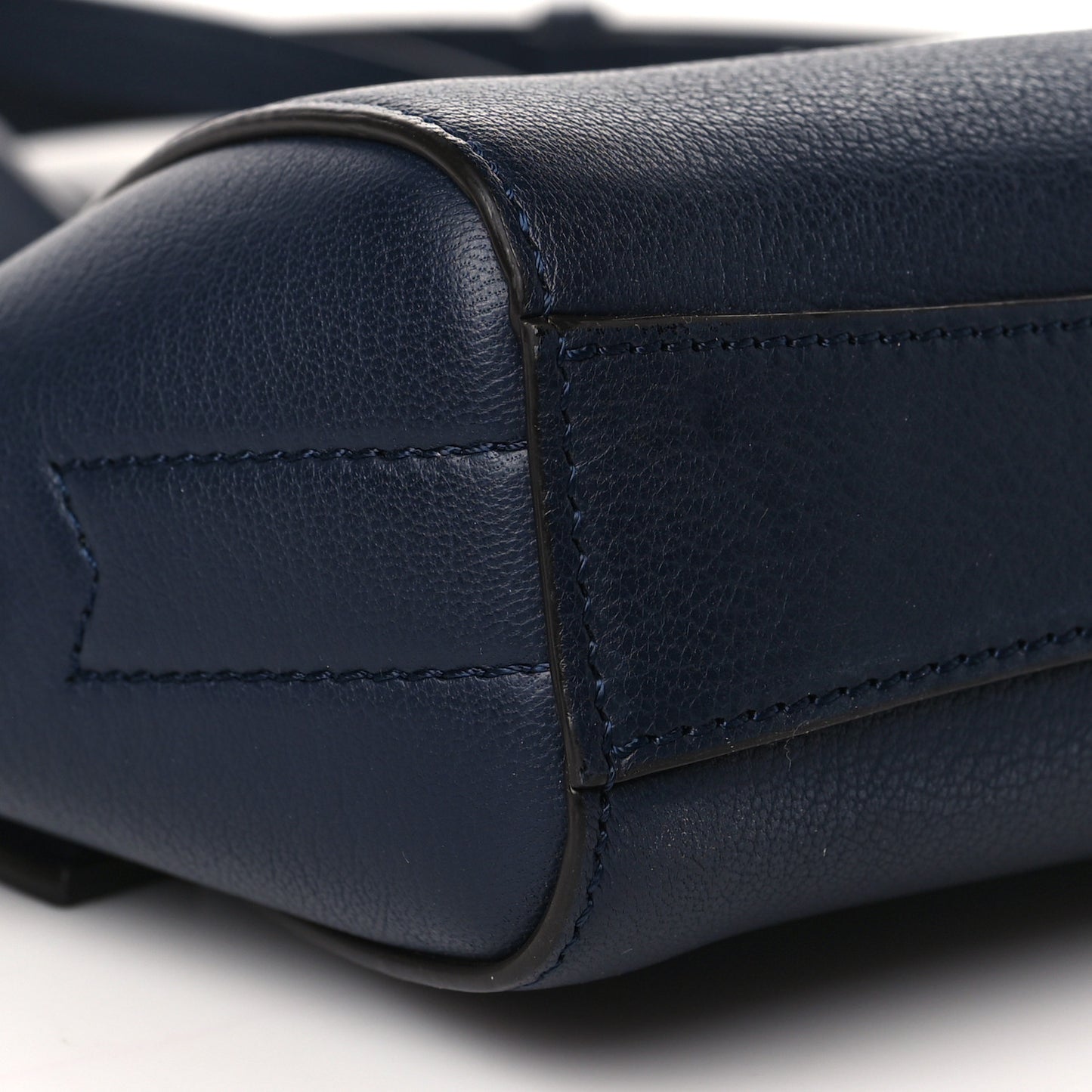Sugar Goatskin Nano Antigona Midnight Blue