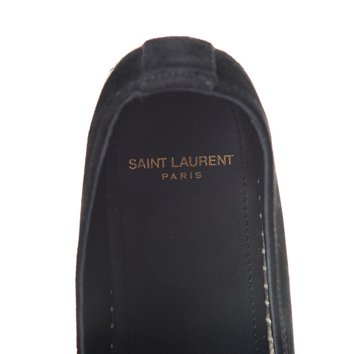 Suede Monogram Espadrilles 37.5 Black