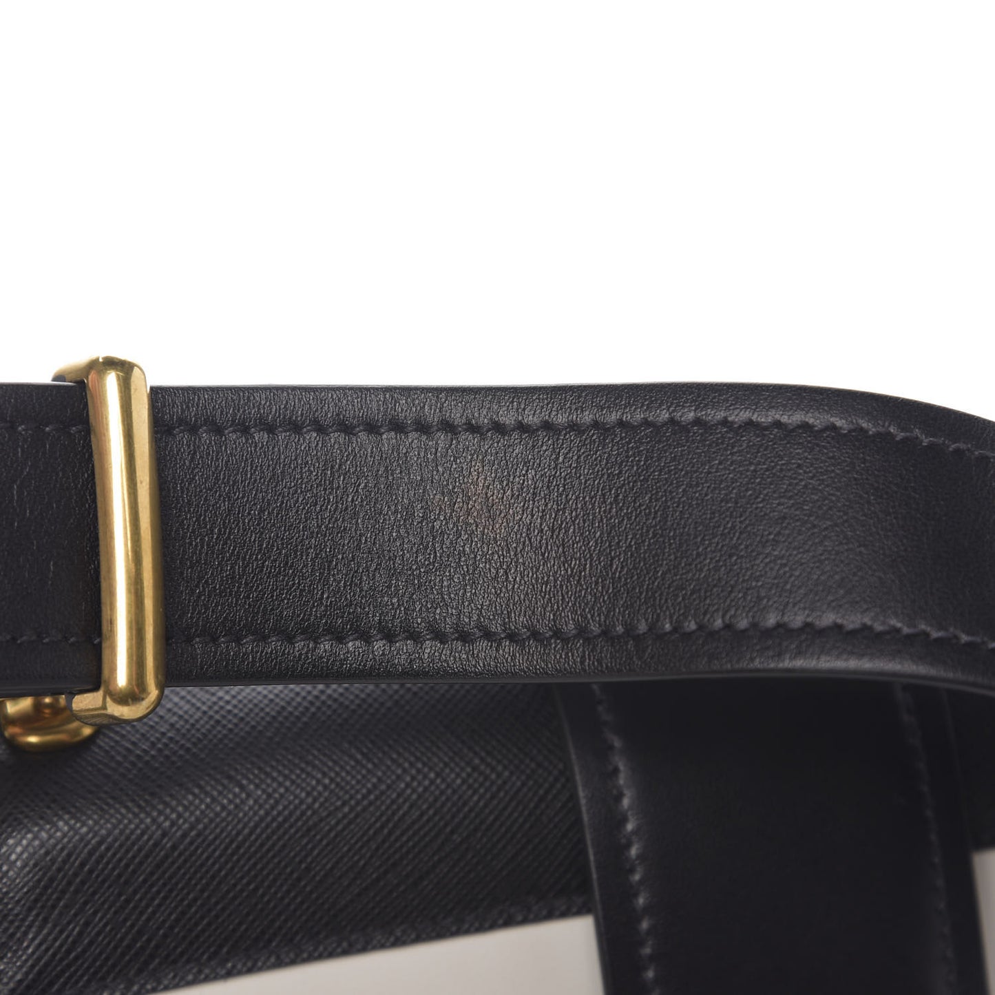 City Calf Saffiano Cahier Bag Talco Black