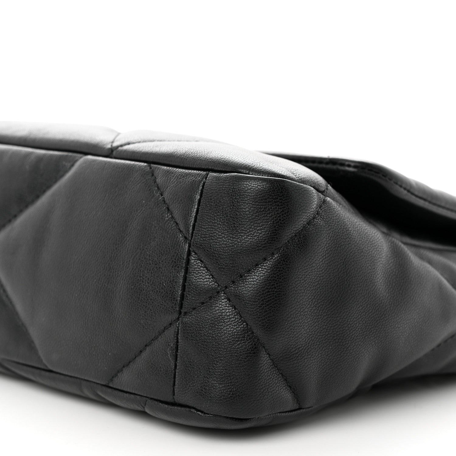 Chanel Goatskin Quilted Medium Chanel 19 Flap Black 10 of 11