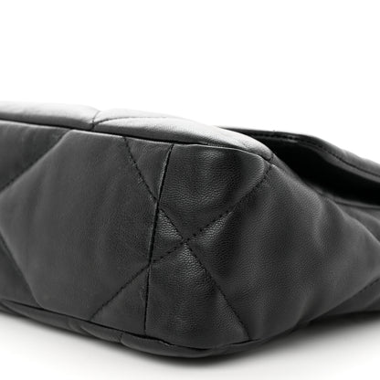 Chanel Goatskin Quilted Medium Chanel 19 Flap Black 10 of 11