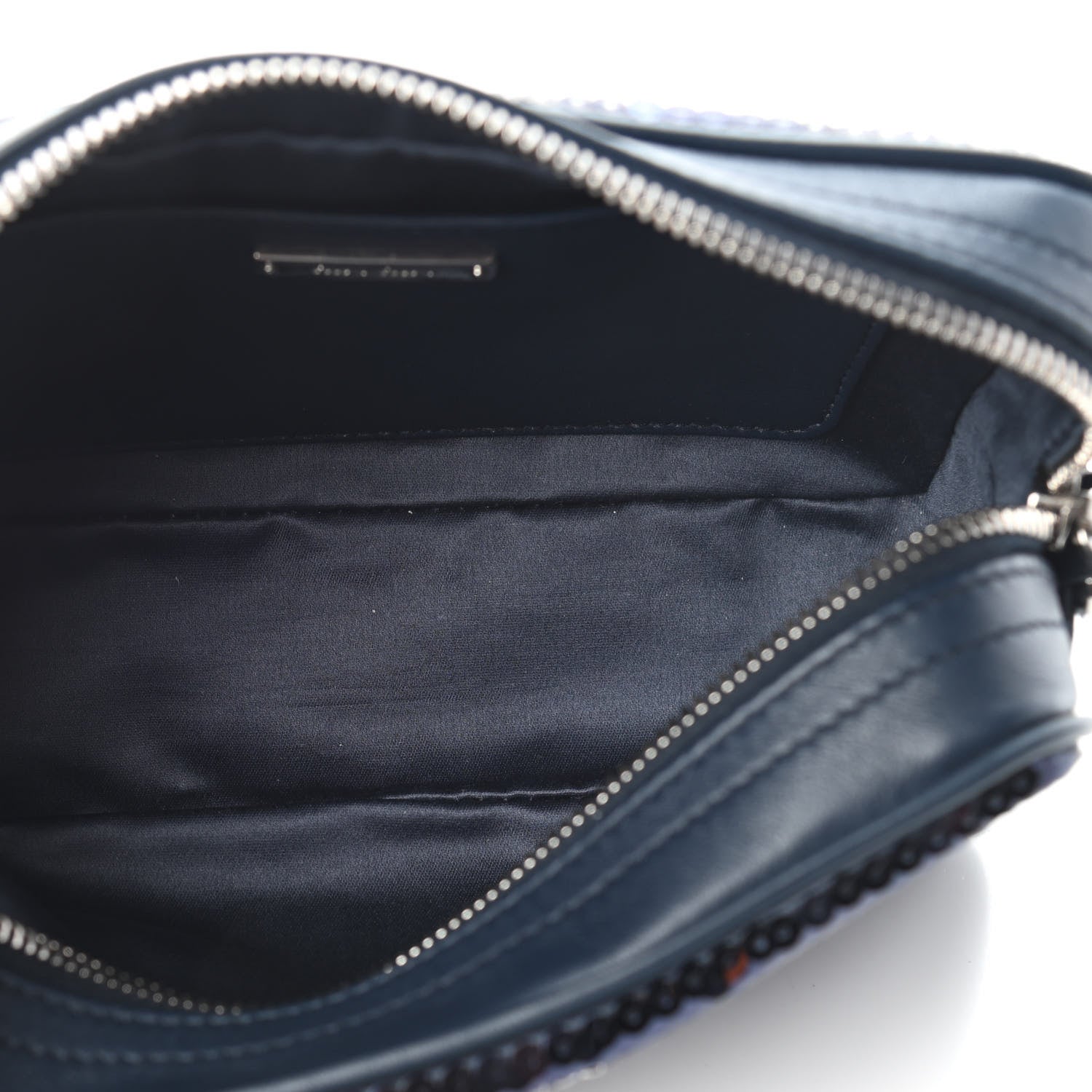 Miu Miu Paillettes Sequin Chain Camera Bag Bleu 5 of 8