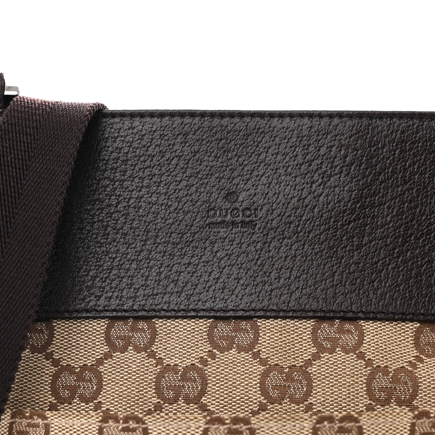 Gucci Monogram Messenger Crossbody Bag Dark Brown 8 of 10