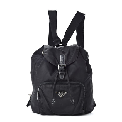 Prada Tessuto Nylon Vela Cinch Backpack Black 1 of 16