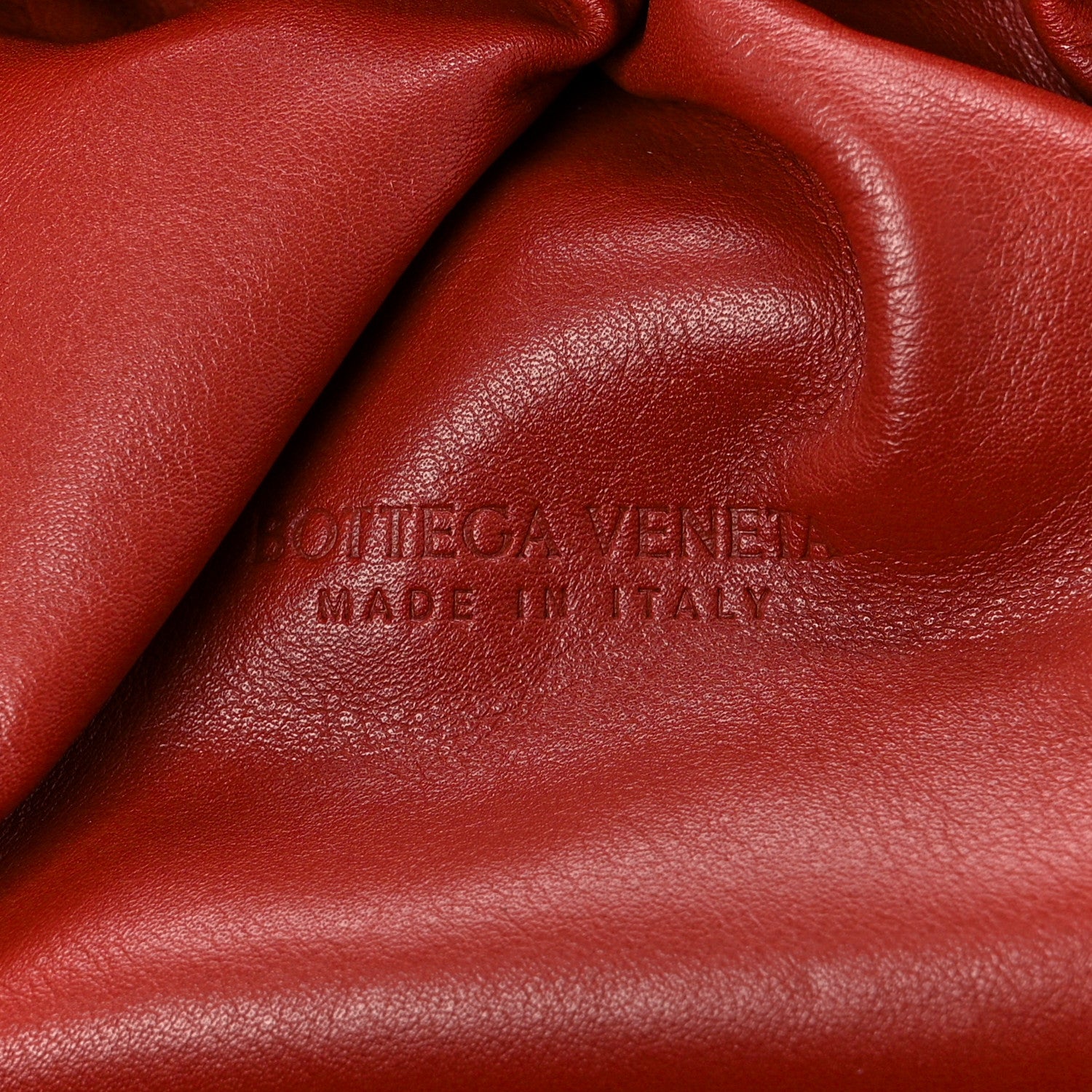 Bottega Veneta Smooth Butter Calf The Pouch Oversized Clutch Rust 6 of 11