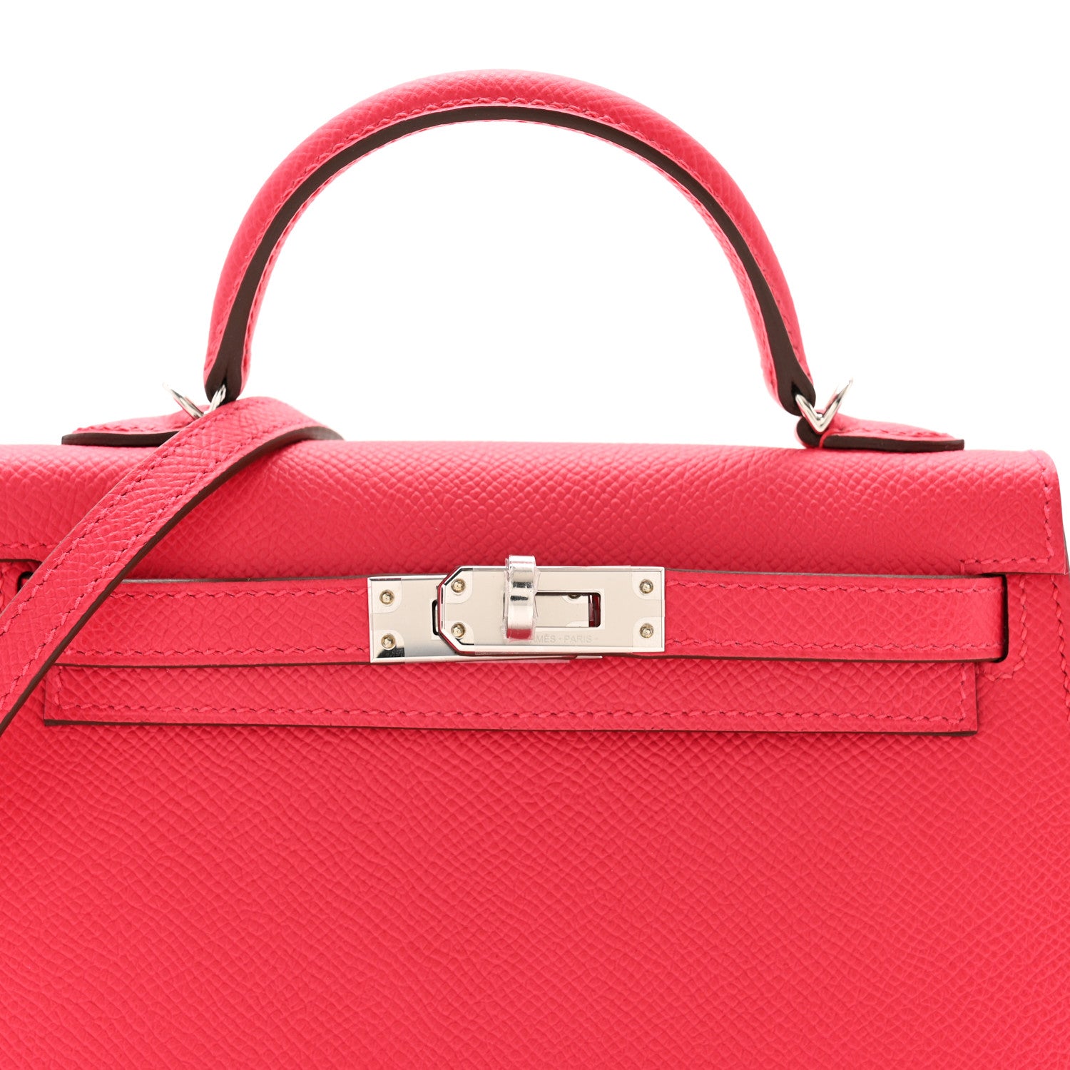 Hermes Epsom Mini Kelly Sellier 20 Rose Extreme 8 of 11