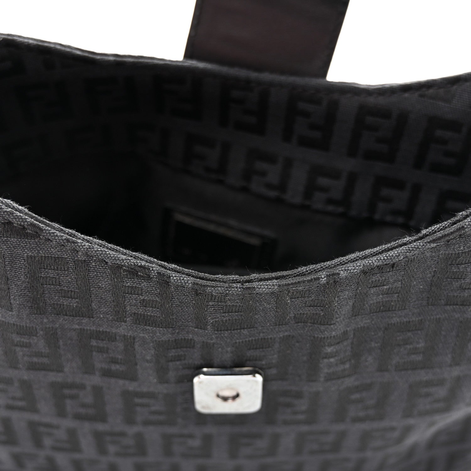 Fendi Zucchino Small Hobo Black 10 of 11