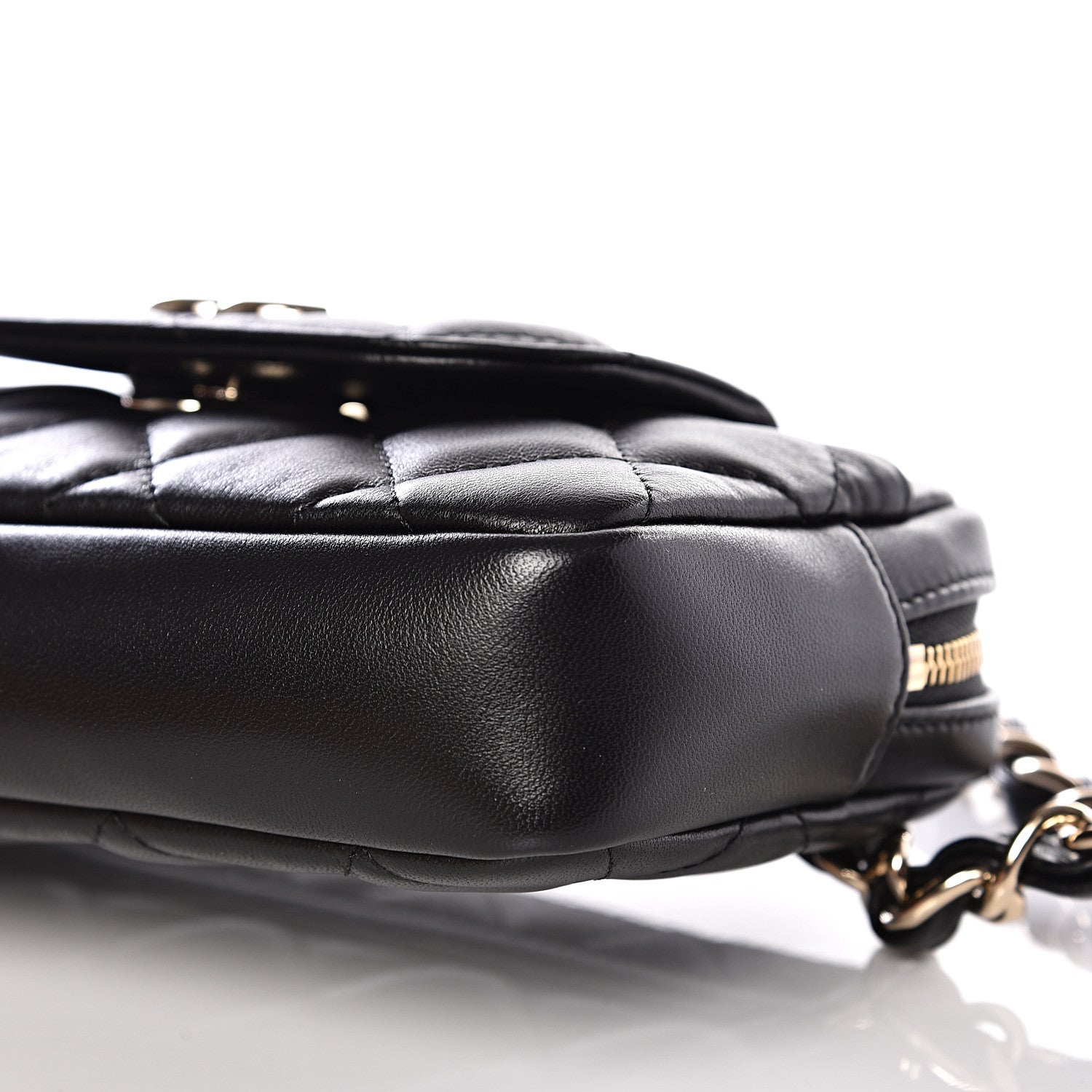 Chanel Lambskin Quilted Waist Bag Black 9 of 11