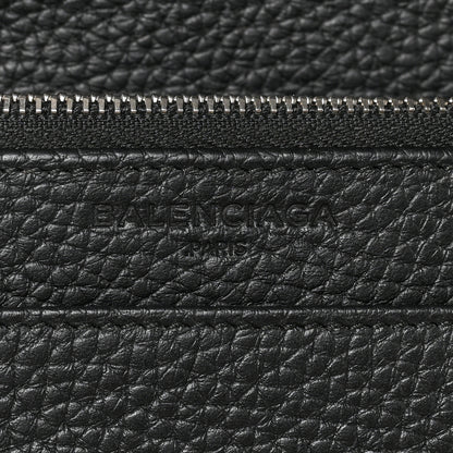 Balenciaga Grained Calfskin Classic Silver Hardware Wallet on Chain Black 6 of 8