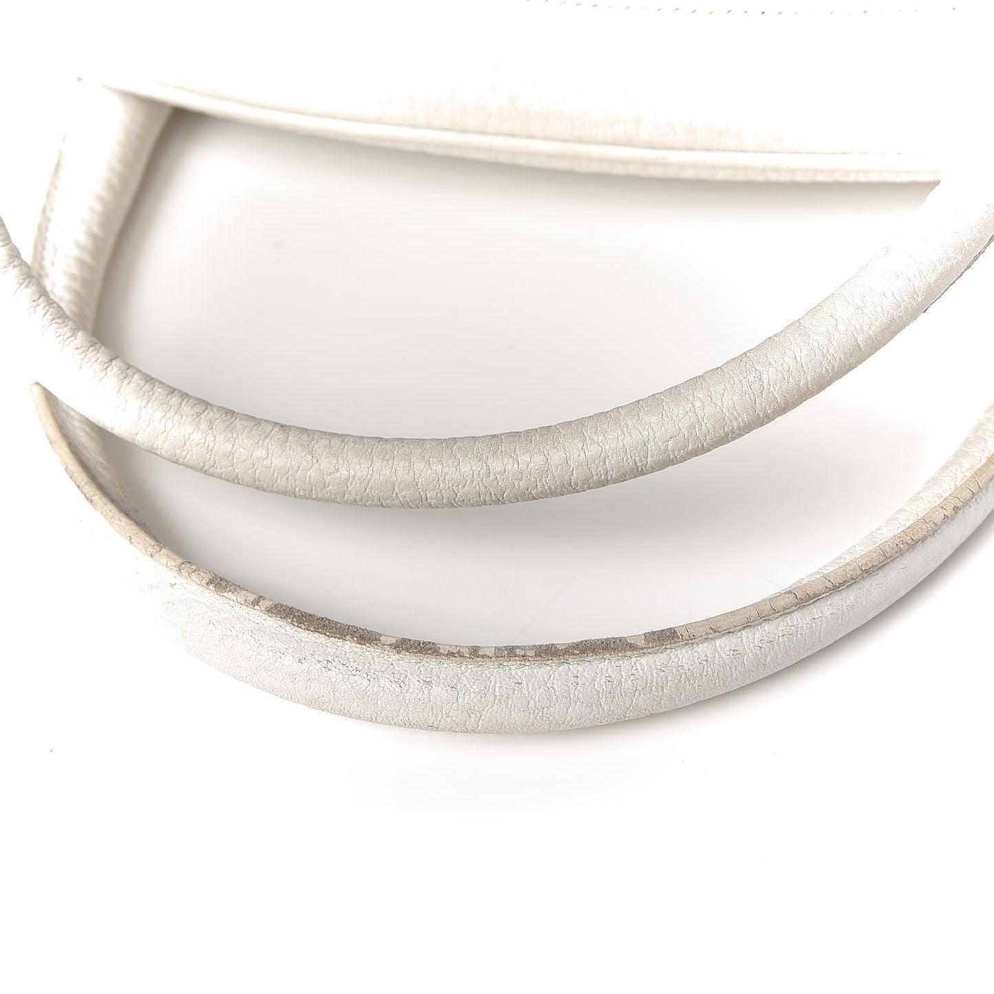 Calfskin Web Blondie Bowler White