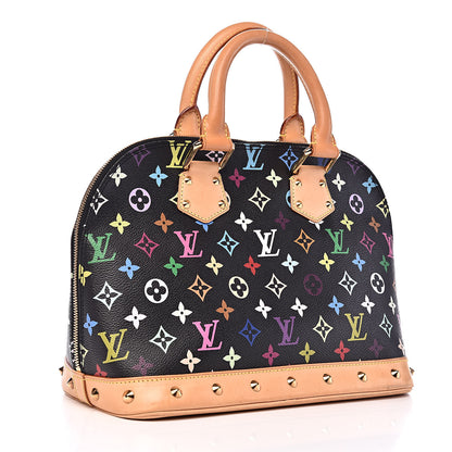 Louis Vuitton Monogram Multicolor Alma Black 3 of 10