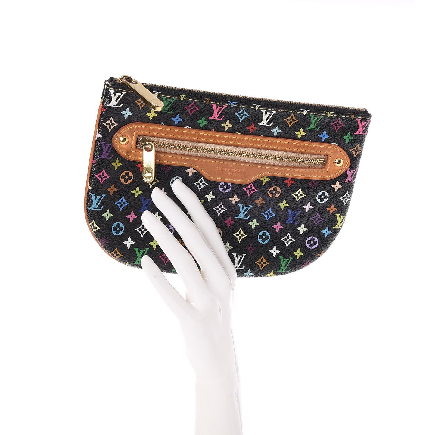 Monogram Multicolor Pochette Plate GM Black