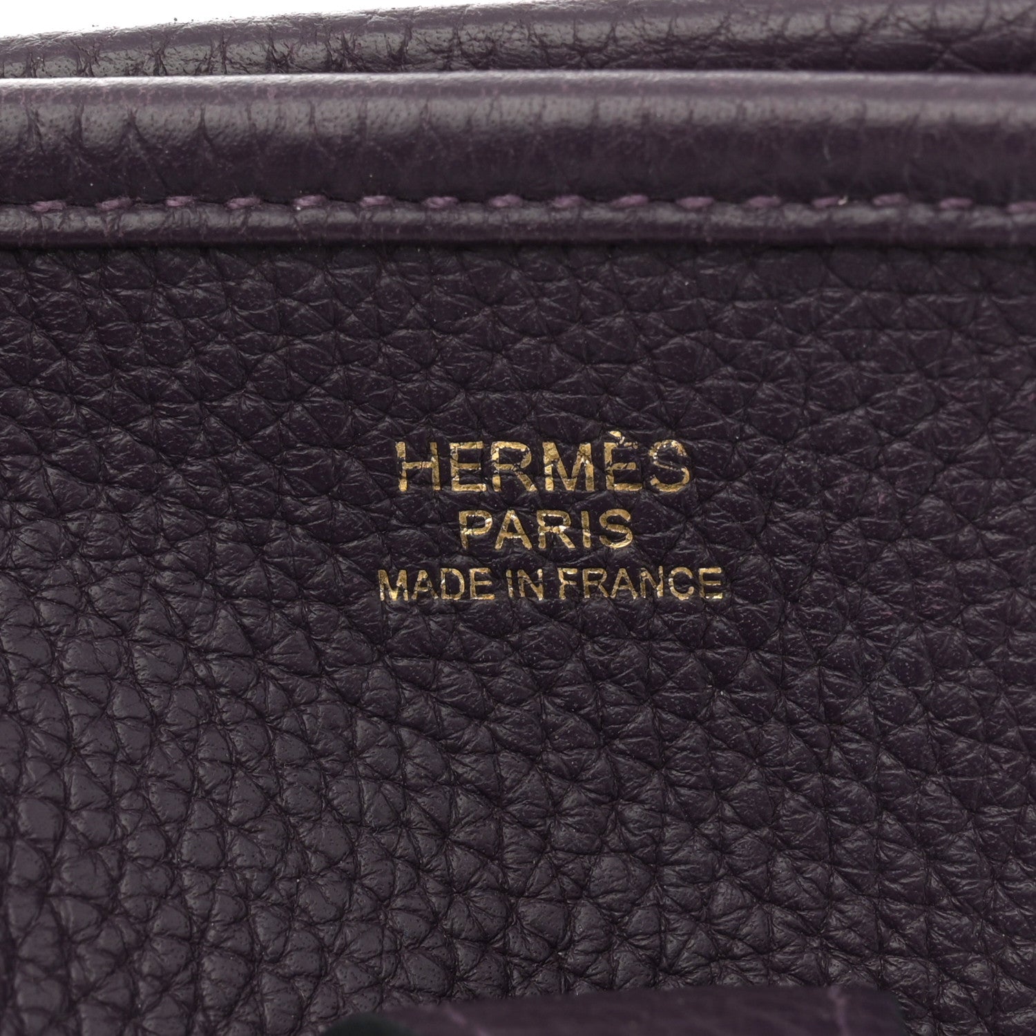 Hermes Taurillon Clemence Evelyne III PM Raisin 6 of 11
