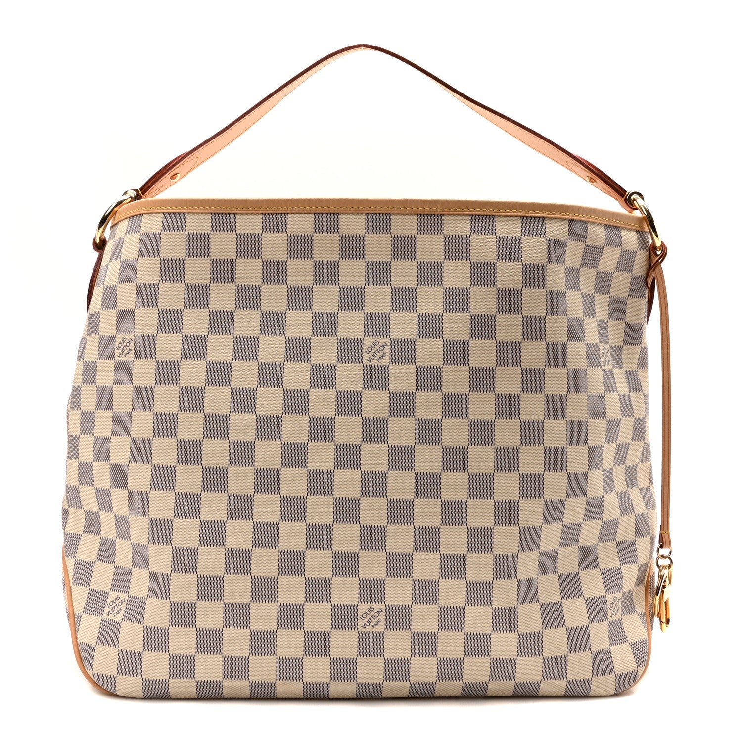 Louis Vuitton Damier Azur Delightful MM Rose Ballerine 1 of 9