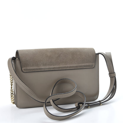 Chloe Suede Calfskin Small Faye Shoulder Bag Motty Grey 2 of 11