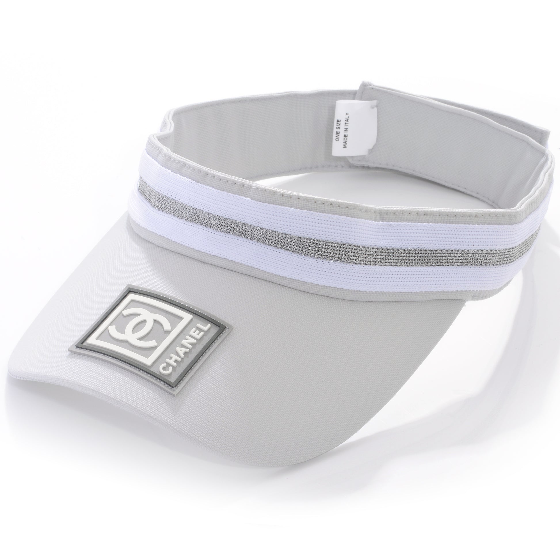 Chanel Nylon Sport Tennis Visor Grey 5 of 9
