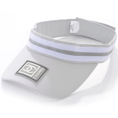 Chanel Nylon Sport Tennis Visor Grey 5 of 9